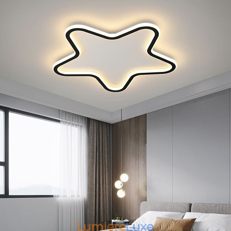 Plafonnier moderne en forme d'étoile