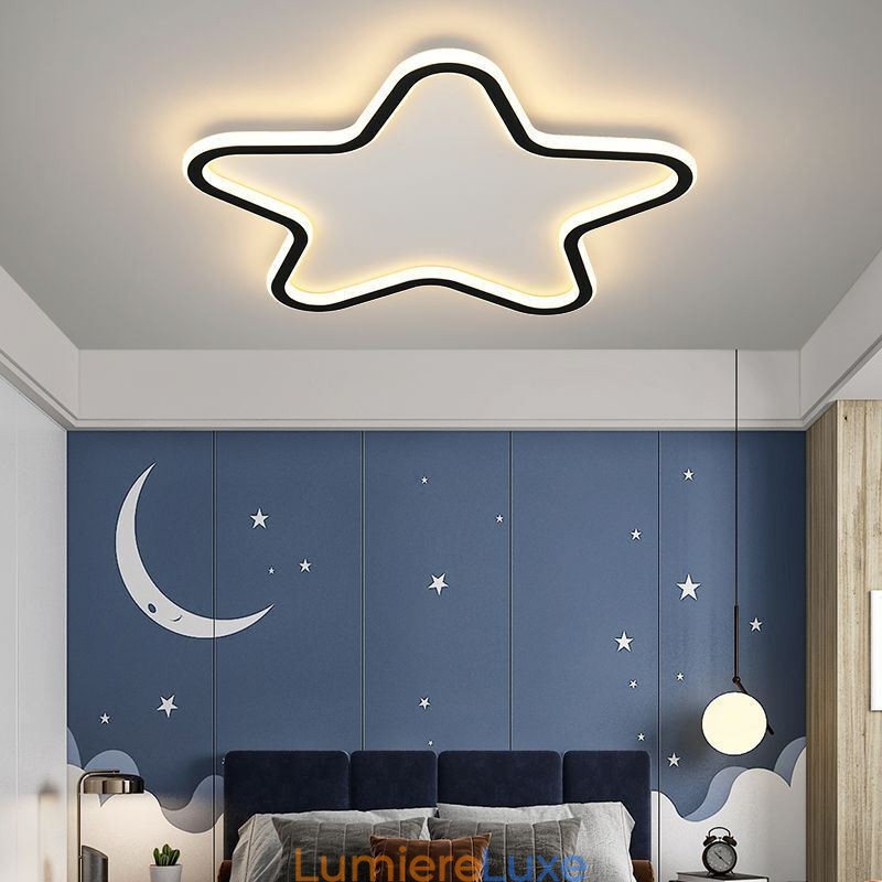 Plafonnier moderne en forme d'étoile