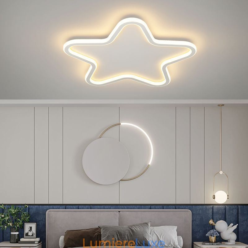 Plafonnier moderne en forme d'étoile