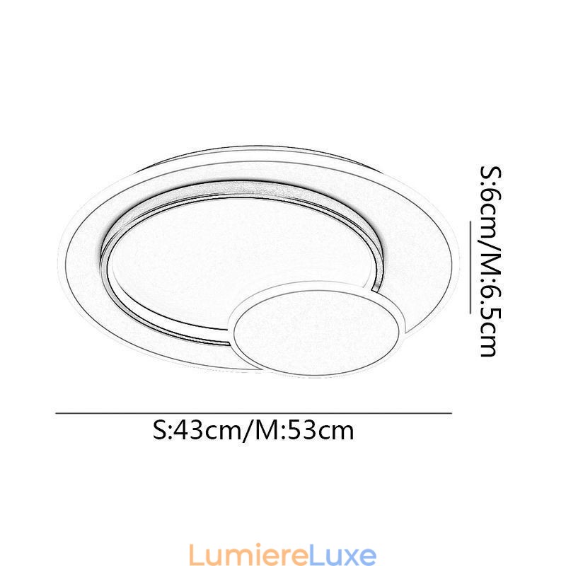 Plafonnier moderne Plafonnier rond