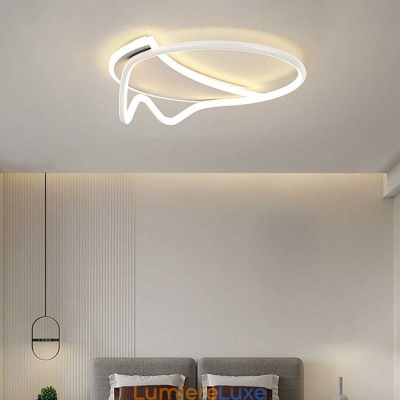 Plafonnier moderne à anneau décoratif pour la maison