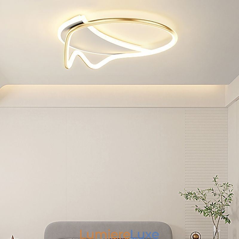 Plafonnier moderne à anneau décoratif pour la maison