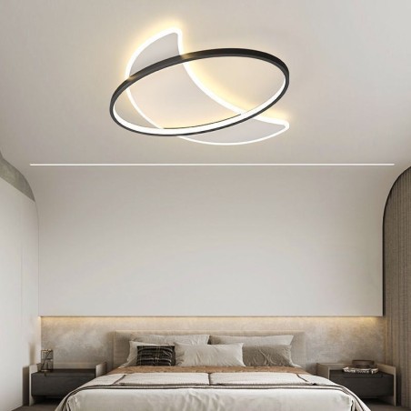 Plafonnier moderne décoratif en forme de lune Plafonnier moderne décoratif en forme de lune