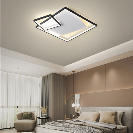 Plafonnier carré moderne, luminaires d'intérieur intelligents Plafonnier carré moderne, luminaires d'intérieur intelligents