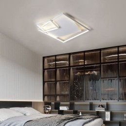Plafonnier carré moderne, luminaires d'intérieur intelligents