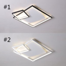 Plafonnier carré moderne, luminaires d'intérieur intelligents
