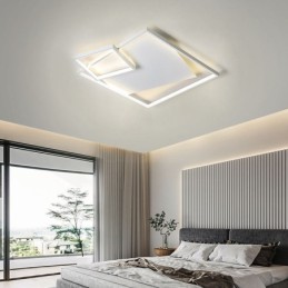 Plafonnier carré moderne, luminaires d'intérieur intelligents