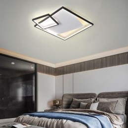 Plafonnier carré moderne, luminaires d'intérieur intelligents