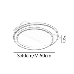 Plafonnier moderne rond encastré