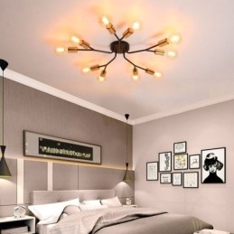 Plafonnier moderne noir vintage
