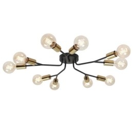 Plafonnier moderne noir vintage