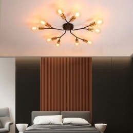 Plafonnier moderne noir vintage