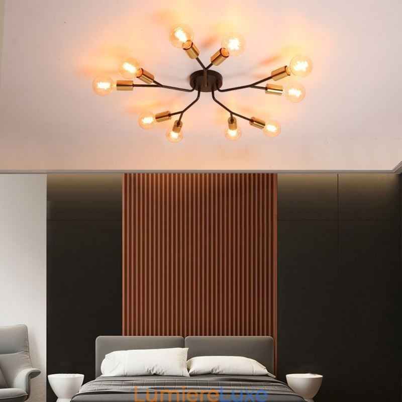 Plafonnier moderne noir vintage