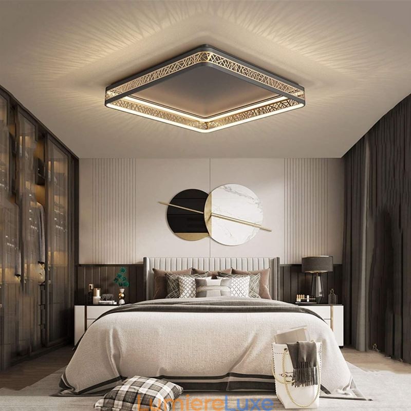 Plafonnier Nid d'oiseau Lampe carrée Luminaires modernes