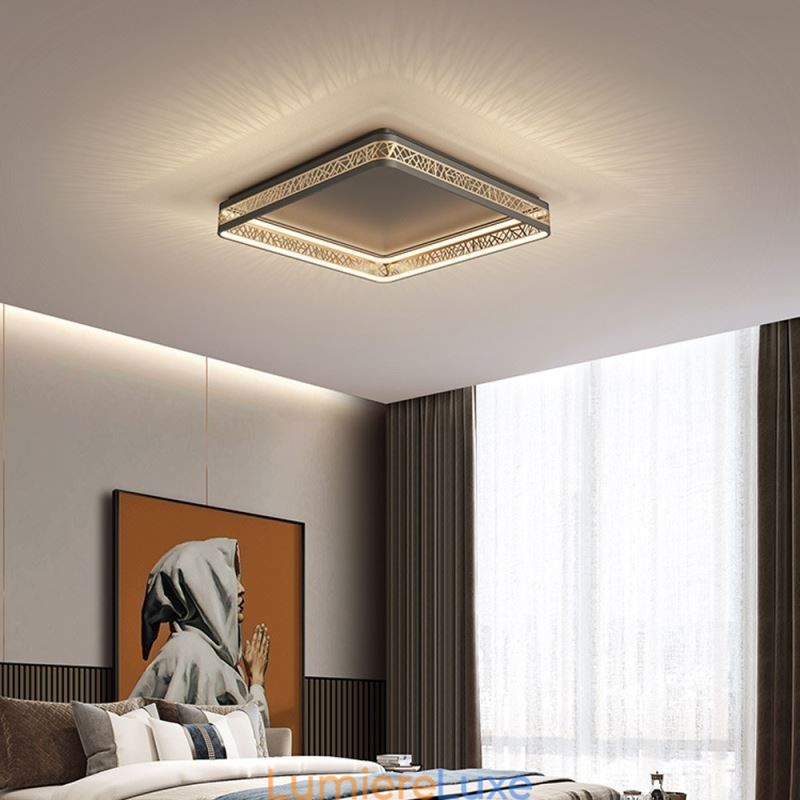 Plafonnier Nid d'oiseau Lampe carrée Luminaires modernes