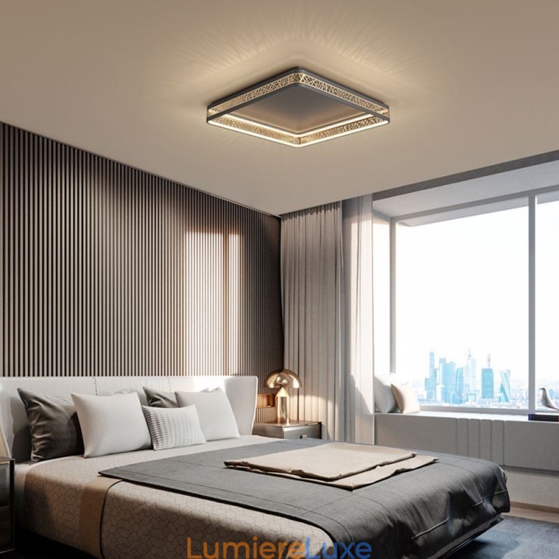 Plafonnier Nid d'oiseau Lampe carrée Luminaires modernes