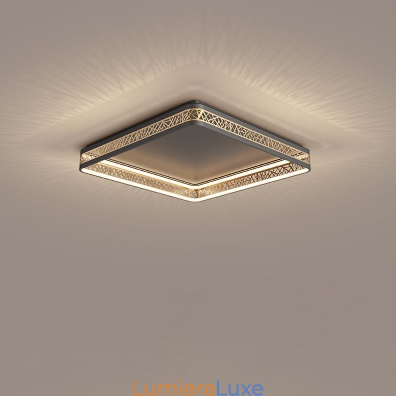 Plafonnier Nid d'oiseau Lampe carrée Luminaires modernes