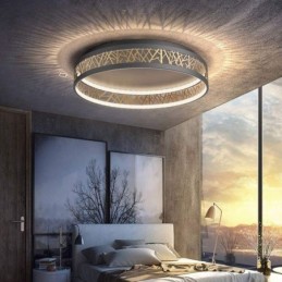 Plafonnier rond en forme de nid d'oiseau, luminaire moderne