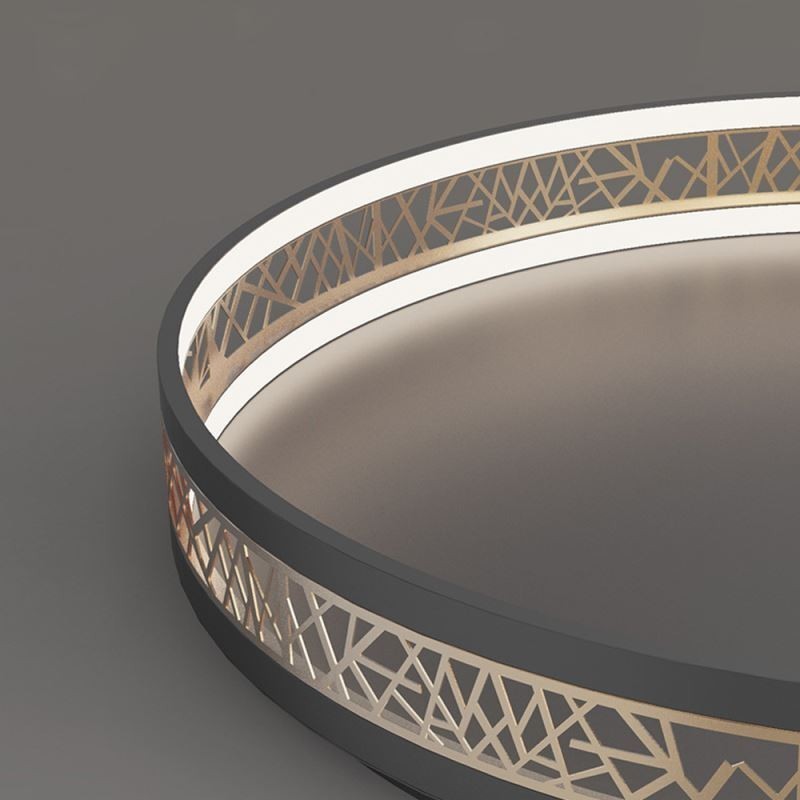 Plafonnier rond en forme de nid d'oiseau, luminaire moderne
