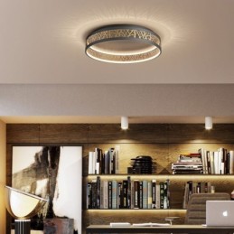 Plafonnier rond en forme de nid d'oiseau, luminaire moderne