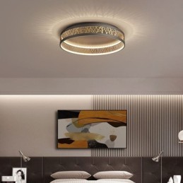 Plafonnier rond en forme de nid d'oiseau, luminaire moderne