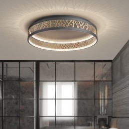 Plafonnier rond en forme de nid d'oiseau, luminaire moderne