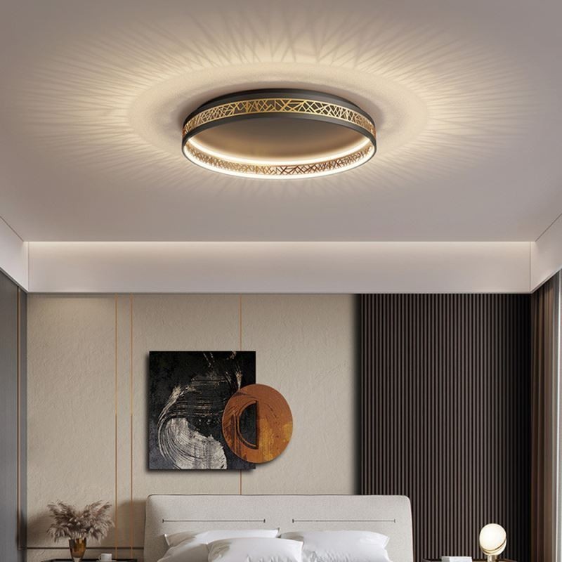 Plafonnier rond en forme de nid d'oiseau, luminaire moderne