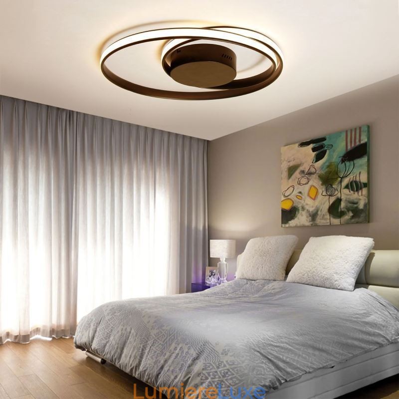 Plafonniers modernes Lampes doubles rondes