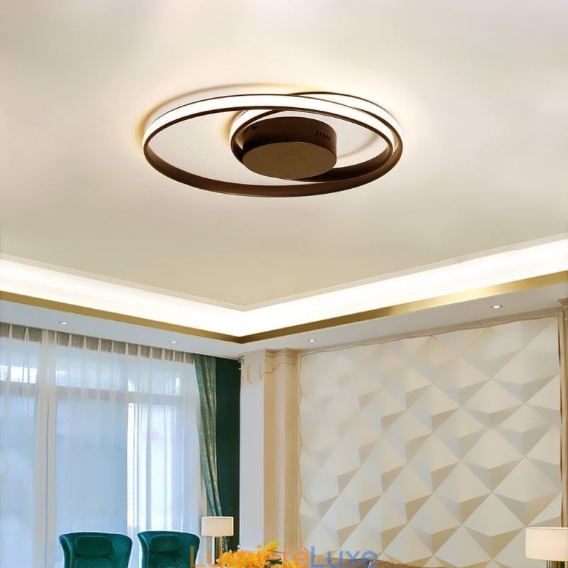 Plafonniers modernes Lampes doubles rondes