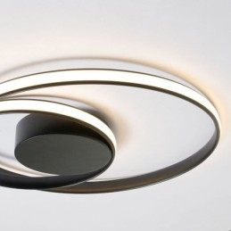Plafonniers modernes Lampes doubles rondes