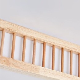 Plafonnier japonais carré en bois