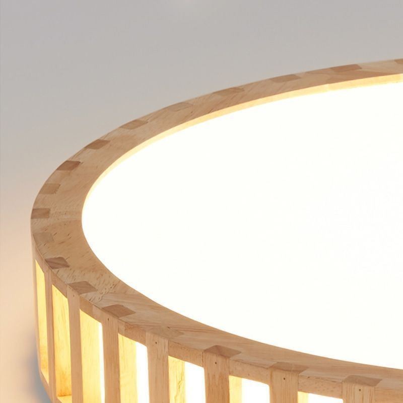Lampe japonaise en bois pour plafond