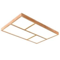 Plafonnier moderne et minimaliste en bois à encastrer