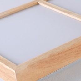 Plafonnier moderne et minimaliste en bois à encastrer