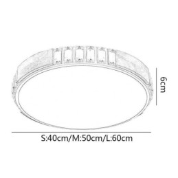 Plafonnier japonais minimaliste encastré