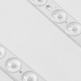 Plafonnier rectangulaire moderne à épissure