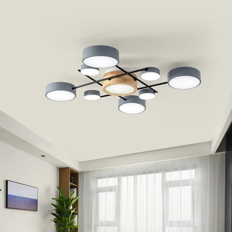 Plafonnier moderne à épissure quadrilatérale