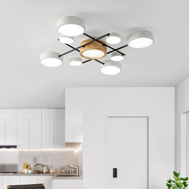 Plafonnier moderne à épissure quadrilatérale