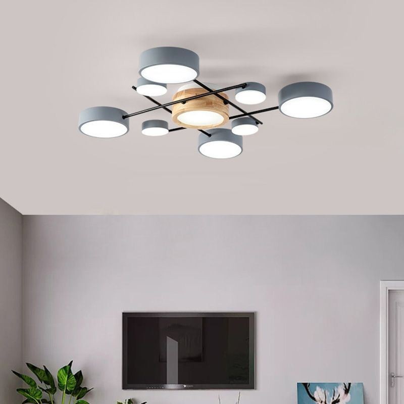Plafonnier moderne à épissure quadrilatérale