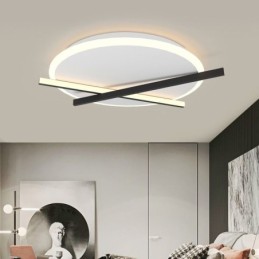 Plafonnier design horloge art nordique