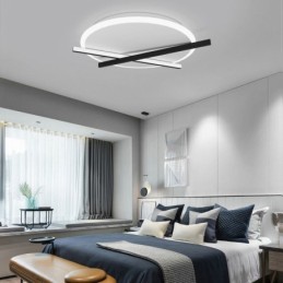 Plafonnier design horloge art nordique