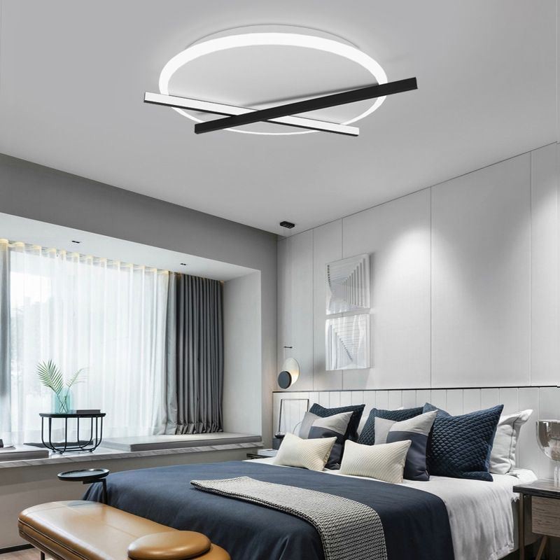 Plafonnier design horloge art nordique