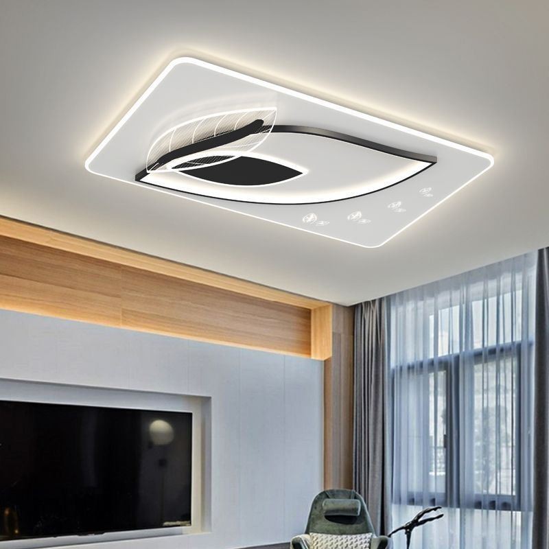 Plafonnier de luxe au design créatif en forme de feuille