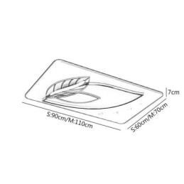 Plafonnier de luxe au design créatif en forme de feuille
