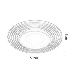 Plafonnier moderne encastré rond