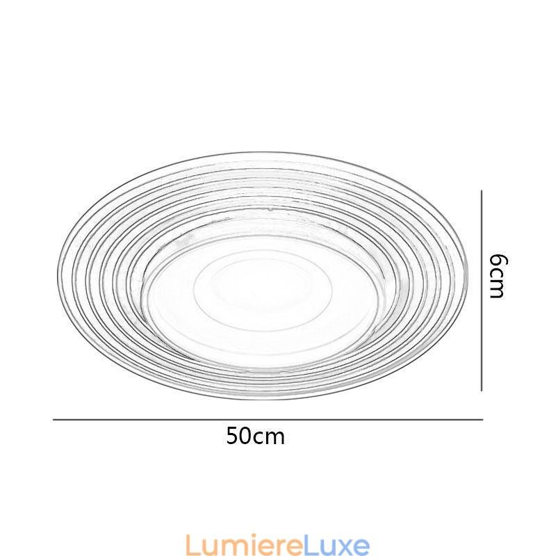 Plafonnier moderne encastré rond