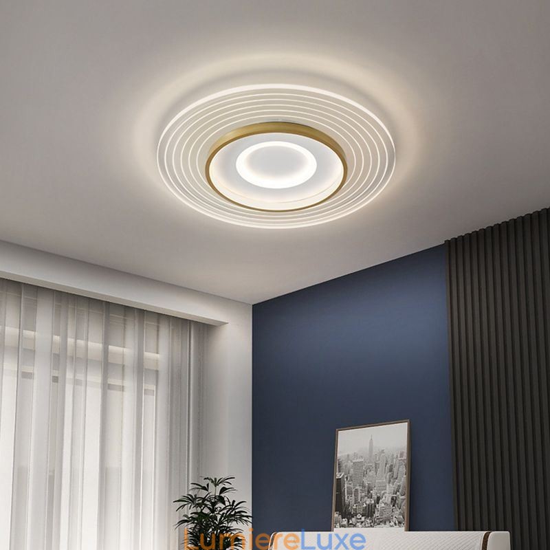 Plafonnier moderne encastré rond