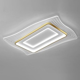 Plafonnier moderne encastré de forme carrée