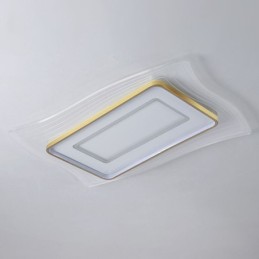 Plafonnier moderne encastré de forme carrée