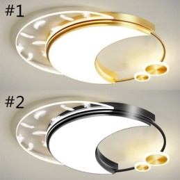Plafonnier moderne en forme de lune à montage encastré